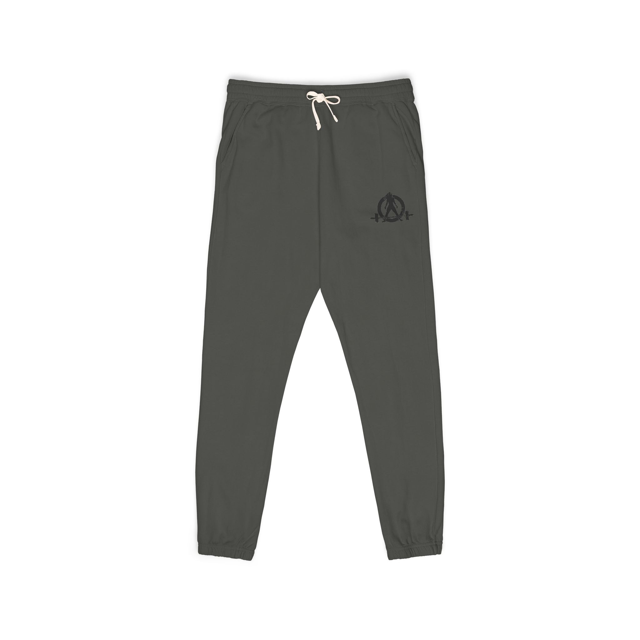 WWLW Unisex Fleece Sweatpants, Casual Chill Pants for Relaxation, Perfect for Home or Lounge, Gift for Friends, Daily Comfort Wear - Black Logo