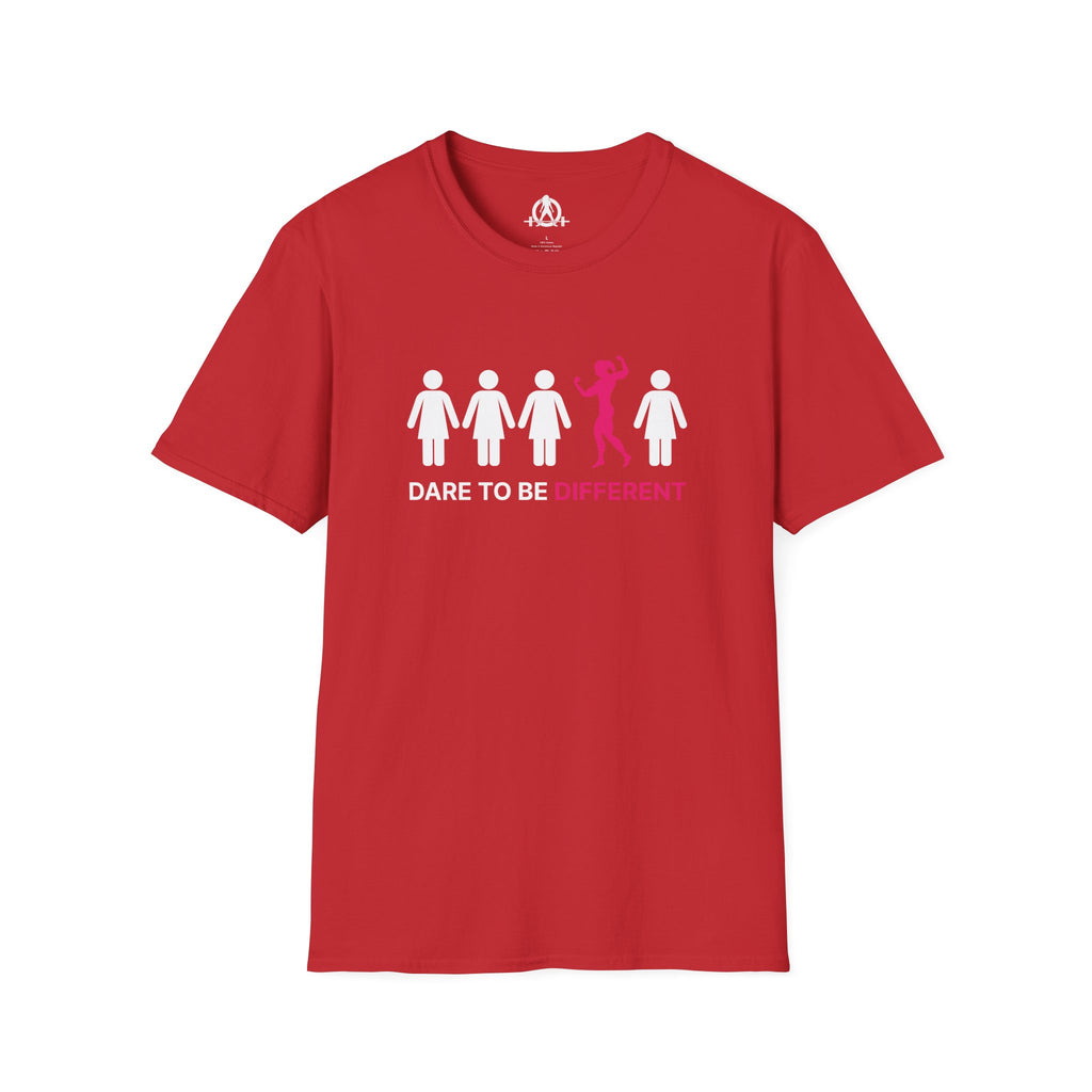 Dare To Be Different - Flex - Unisex Softstyle T-Shirt - Logo Front