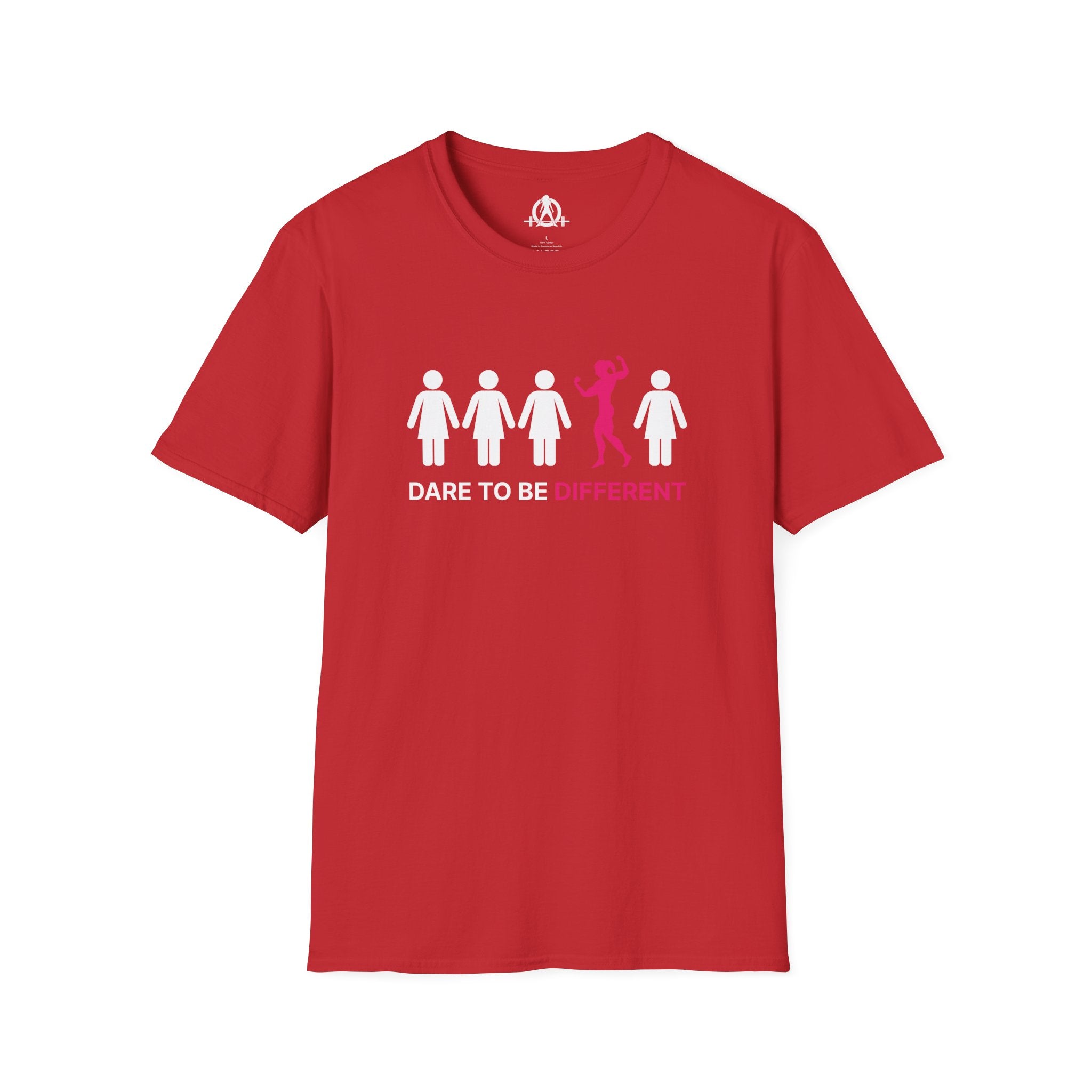 Dare To Be Different - Flex - Unisex Softstyle T-Shirt - Logo Front