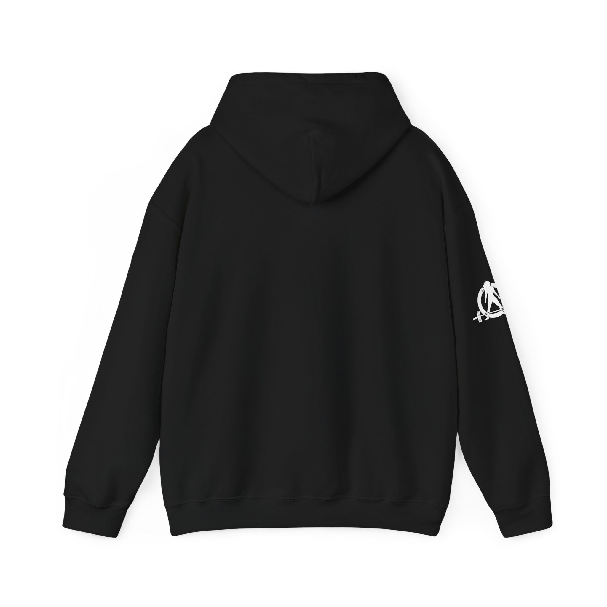 USA Barbell - Unisex Heavy Blend Hooded Sweatshirt  - Front White Logo