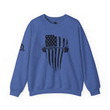 USA Barbell - Unisex Heavy Blend™ Crewneck Sweatshirt - Black Logo