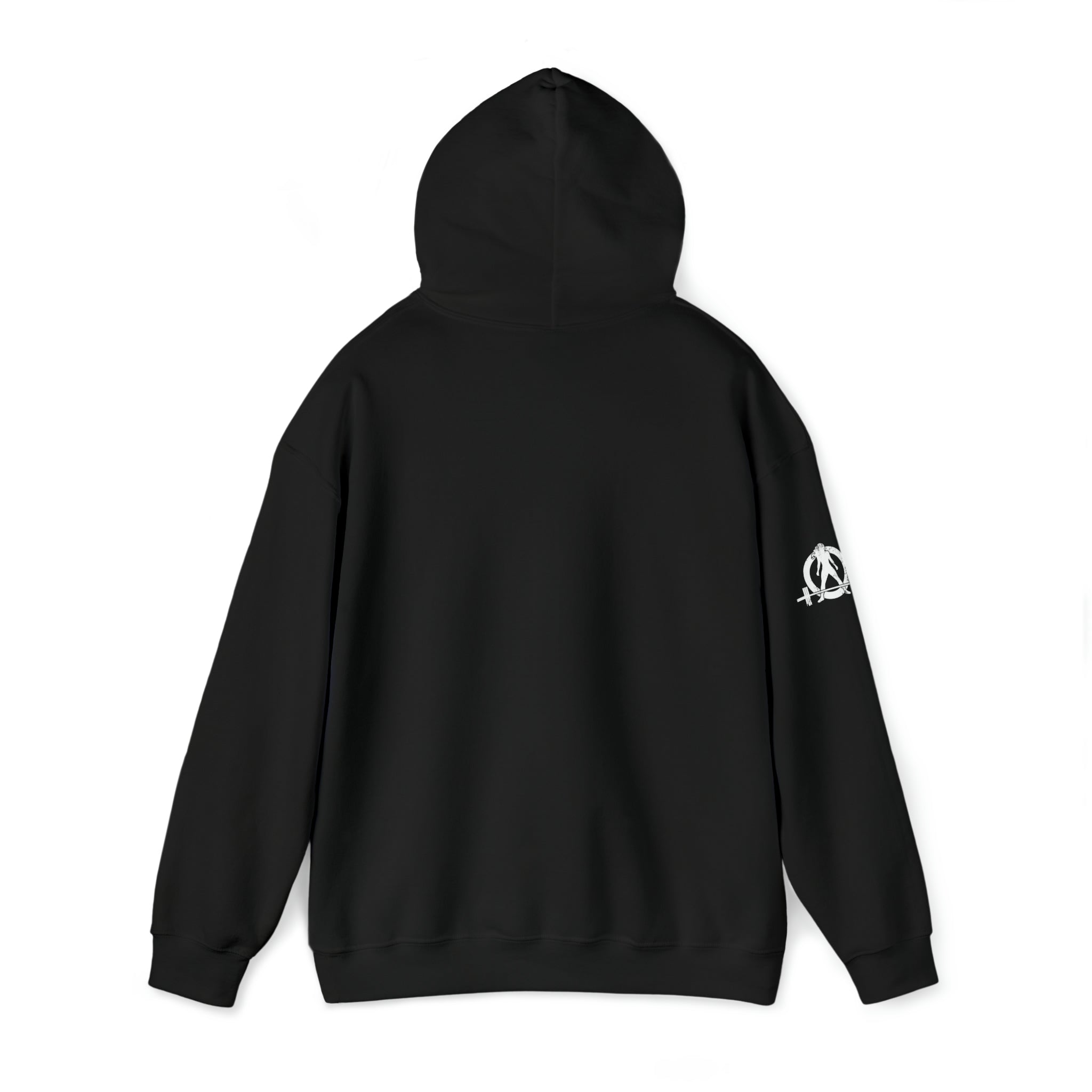 Squat Bench Deadlift Repeat - Unisex Heavy Blend Hooded Sweatshirt - Dark Logo - Pink - Plain Black