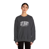 Lift Heavy Shit - Unisex Heavy Blend™ Crewneck Sweatshirt - White Logo on Front