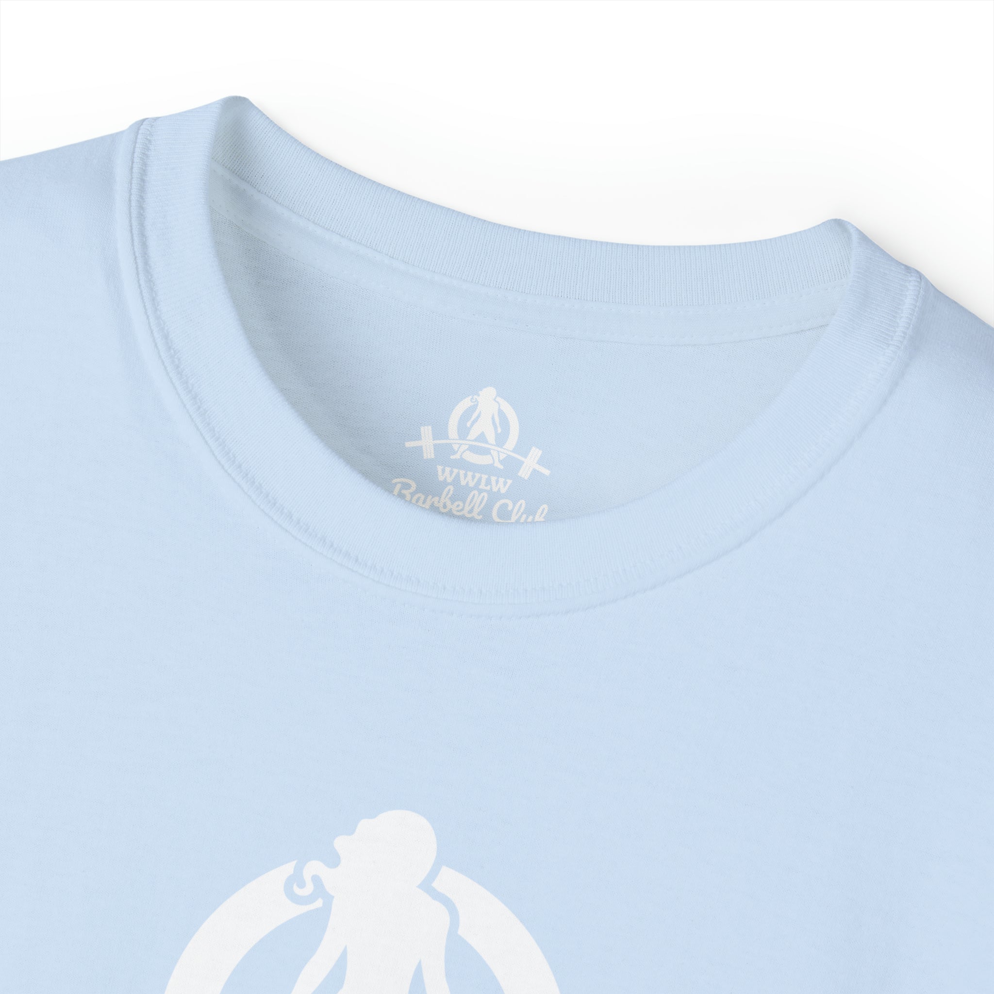 Barbell Club White Classic Logo - Unisex Ultra Cotton Tee