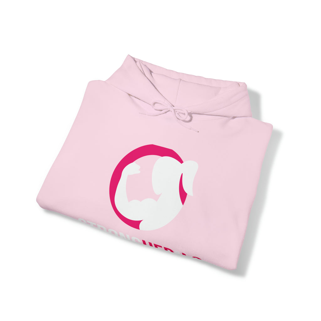 Strong Her in 42 - Classic Color Logo - Unisex Heavy Blend Hooded Sweatshirt