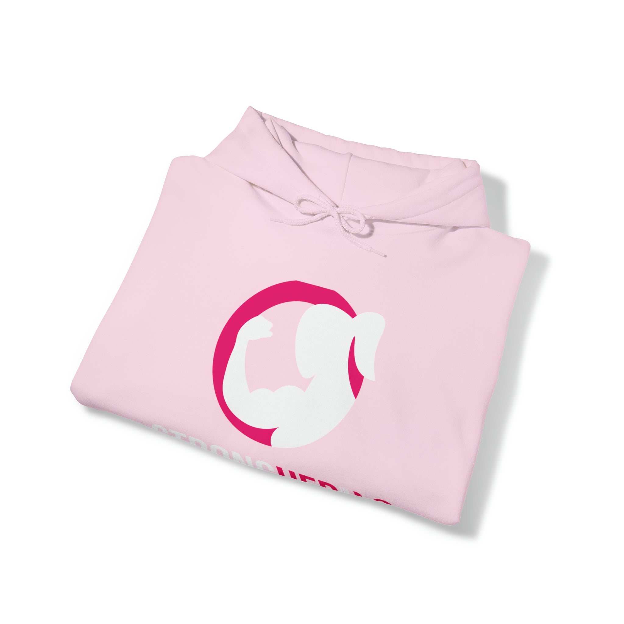 Strong Her in 42 - Classic Color Logo - Unisex Heavy Blend Hooded Sweatshirt