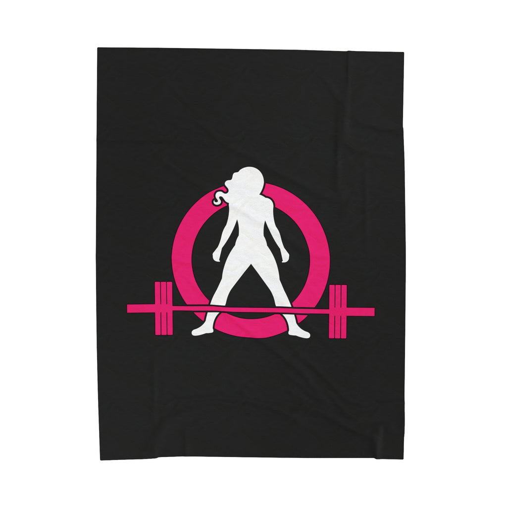 Velveteen Plush Blanket - Classic Dark Logo