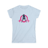 Strong Not Skinny - Women's Softstyle Tee - Distressed Color Logo & Back