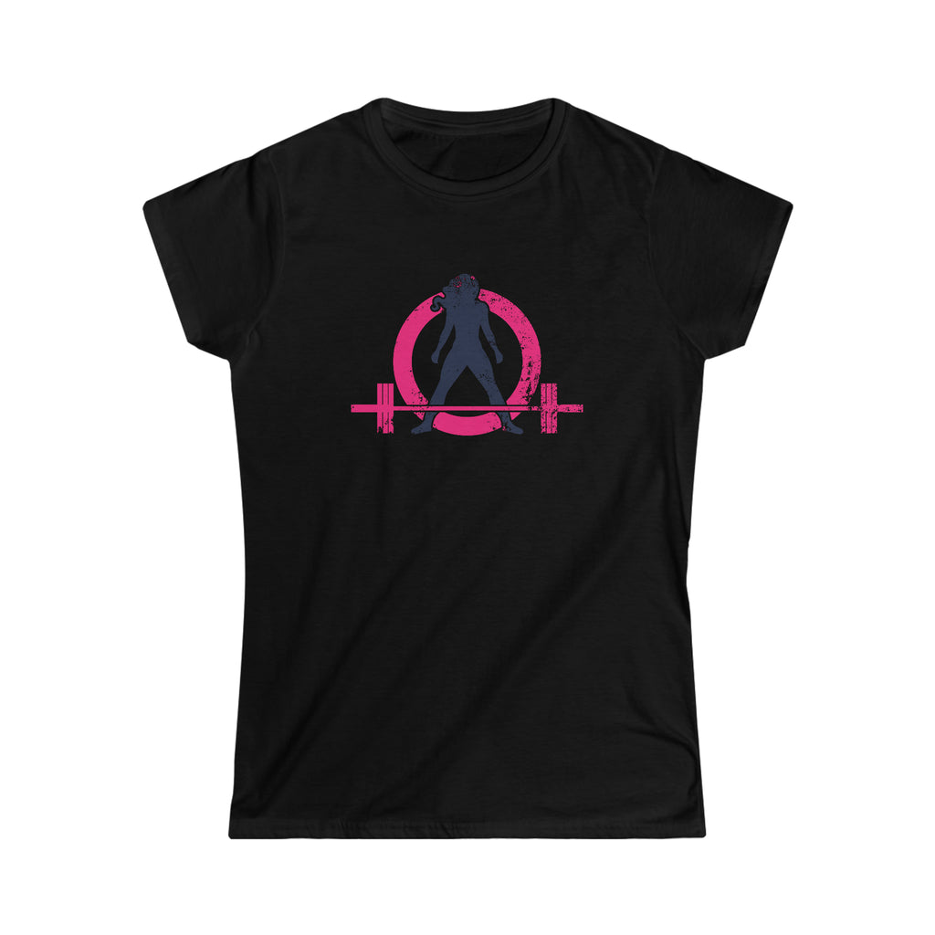 Strong Not Skinny - Women's Softstyle Tee - Distressed Color Logo & Back