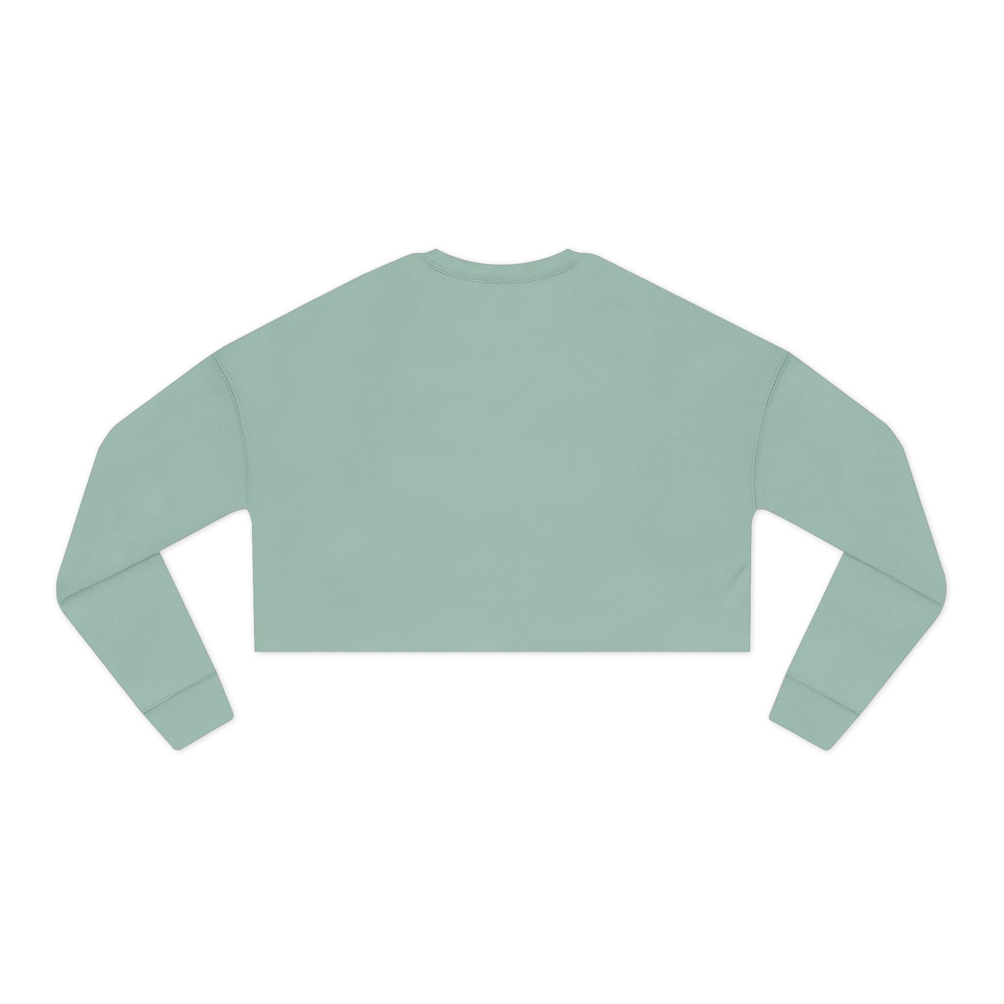 Women's Cropped Sweatshirt - Classic Logo - Plain Back