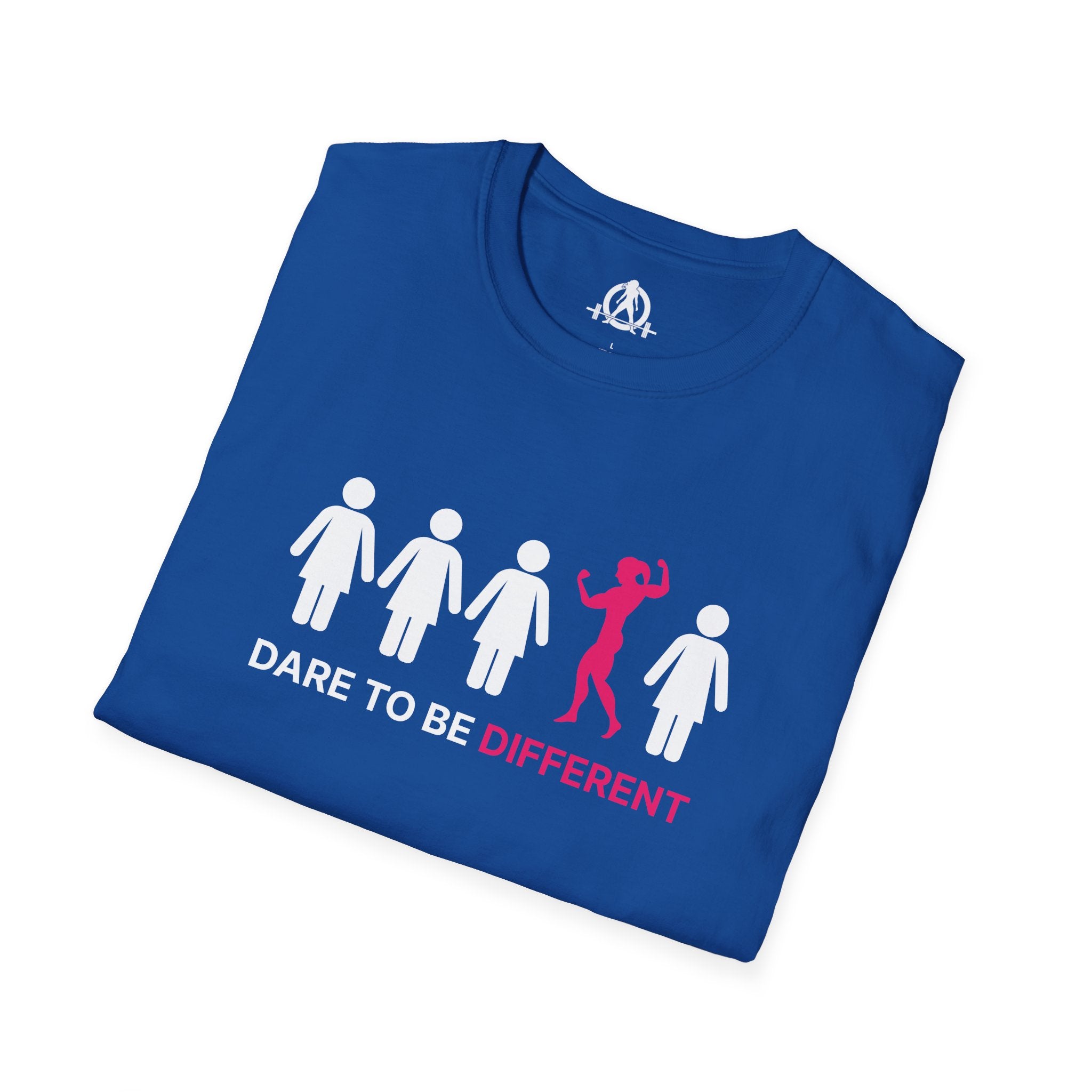 Dare To Be Different - Flex - Unisex Softstyle T-Shirt - Logo Front