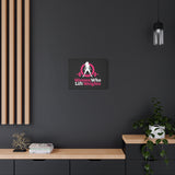 Women Who Lift Weights Full Logo - Motivational Wall Art Canvas