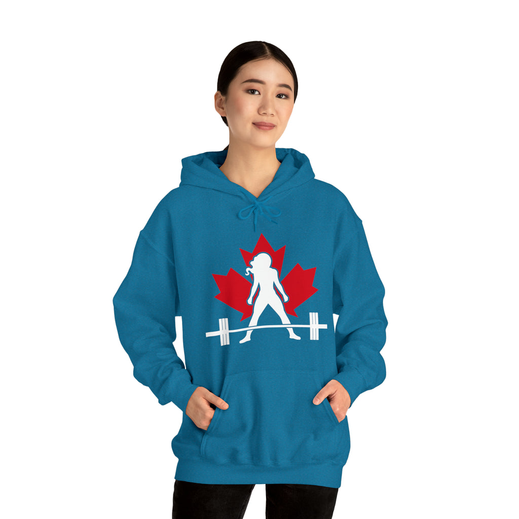 Unisex Heavy Blend Hooded Sweatshirt - Canada Dark Logo - Plain Back
