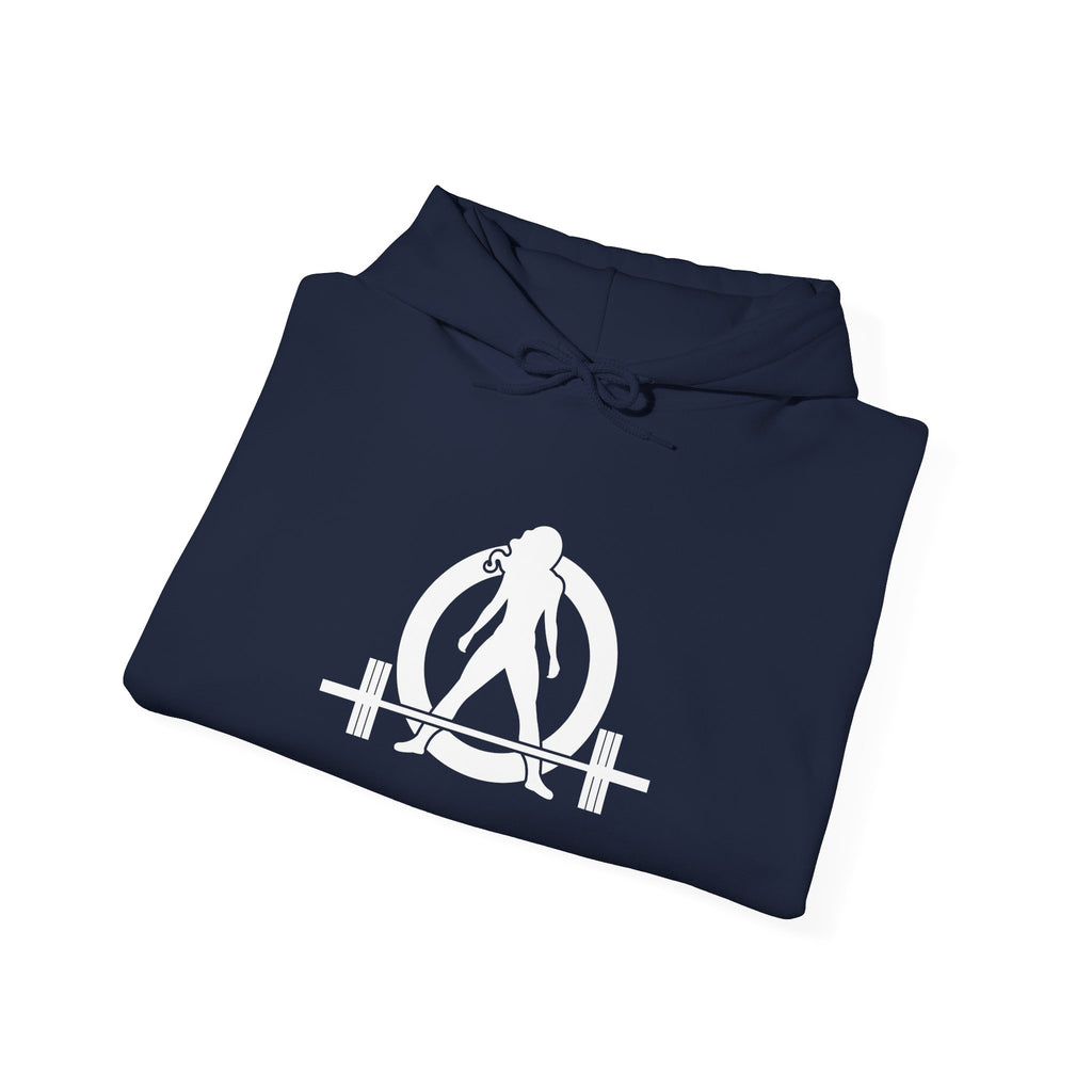 Kick Your Ass - Classic Logo White - Unisex Heavy Blend Hooded Sweatshirt (BEST SELLER)