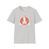 Halloween Pumpkin  - Unisex Softstyle T-Shirt - White Logo - Plain Back