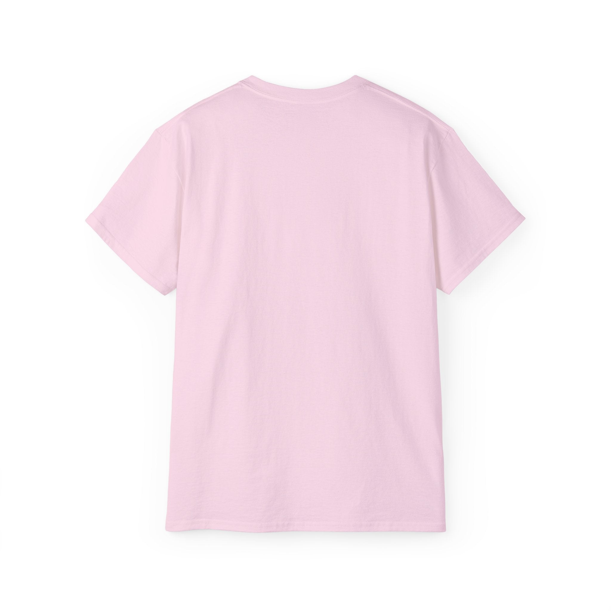 Lift Heavy Shit - Unisex Ultra Cotton Tee - Front White Logo - Plain Back