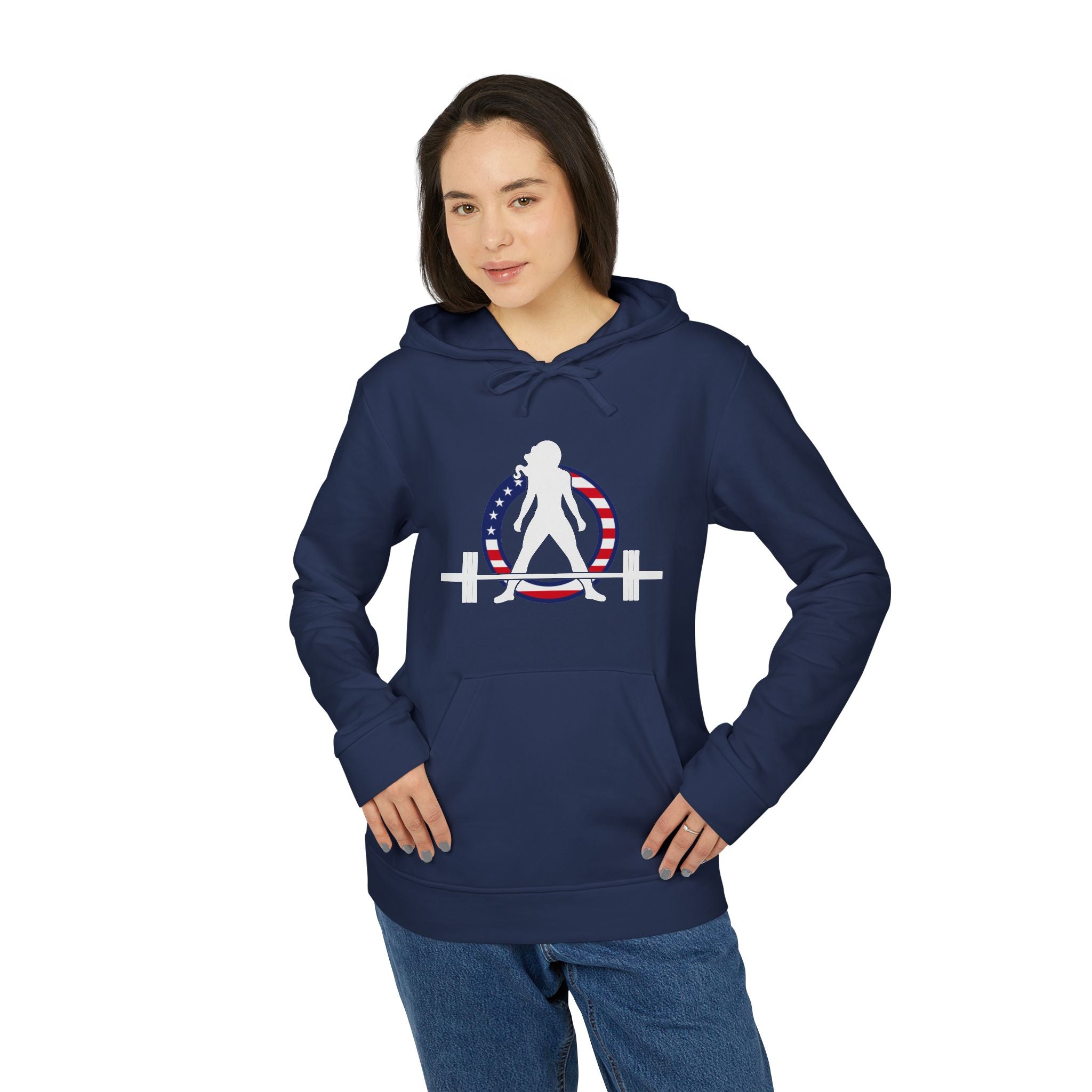 Unisex Fleece Hoodie - USA Collection - Light Logo
