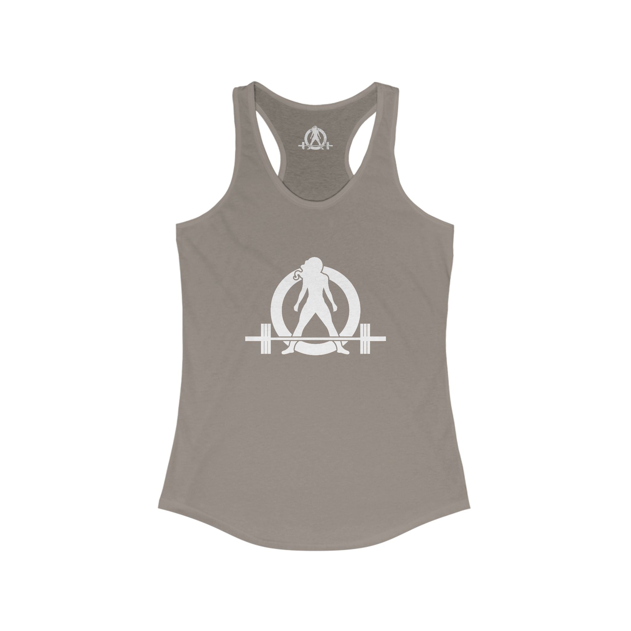 Strong Not Skinny - Women's Ideal Racerback Tank - Logo On Front & Back