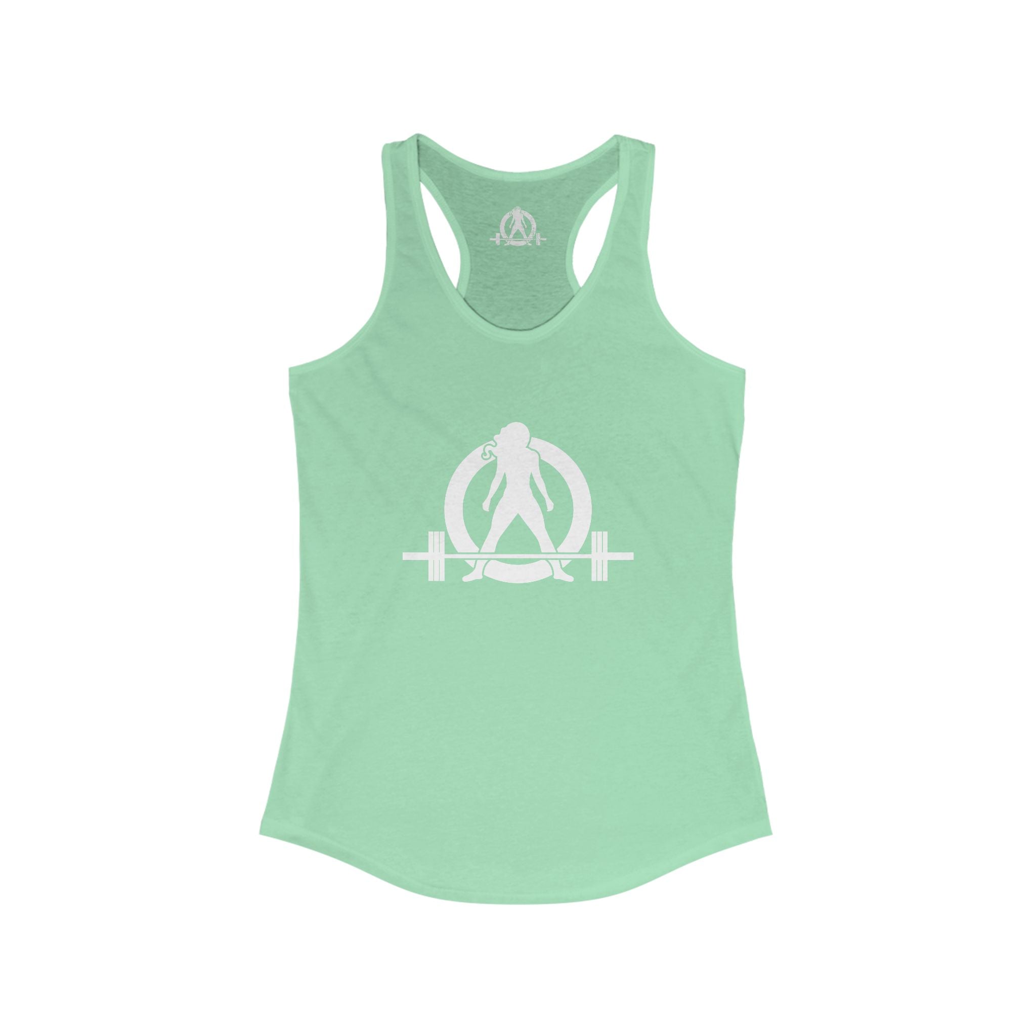 Strong Not Skinny - Women's Ideal Racerback Tank - Logo On Front & Back