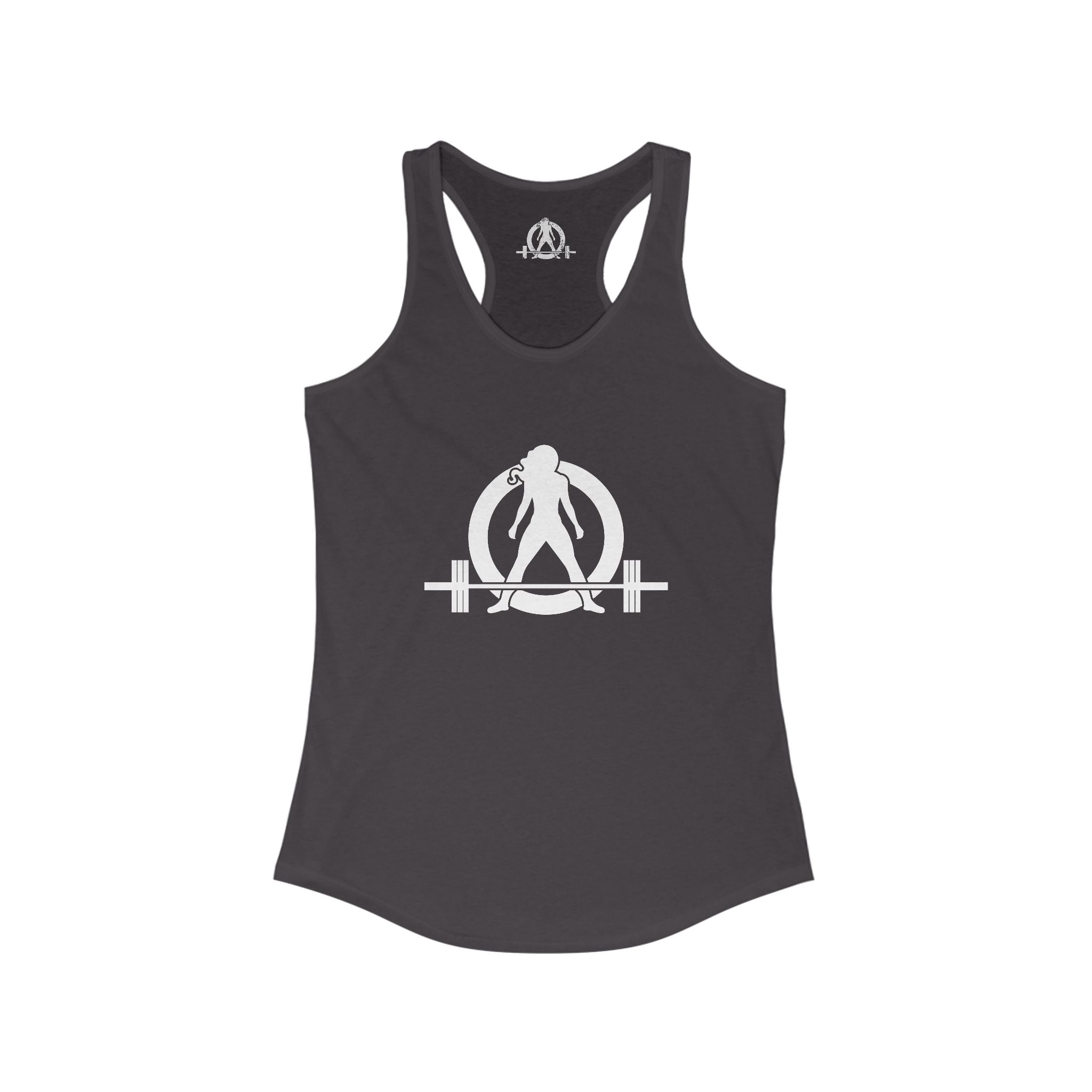 Strong Not Skinny - Women's Ideal Racerback Tank - Logo On Front & Back