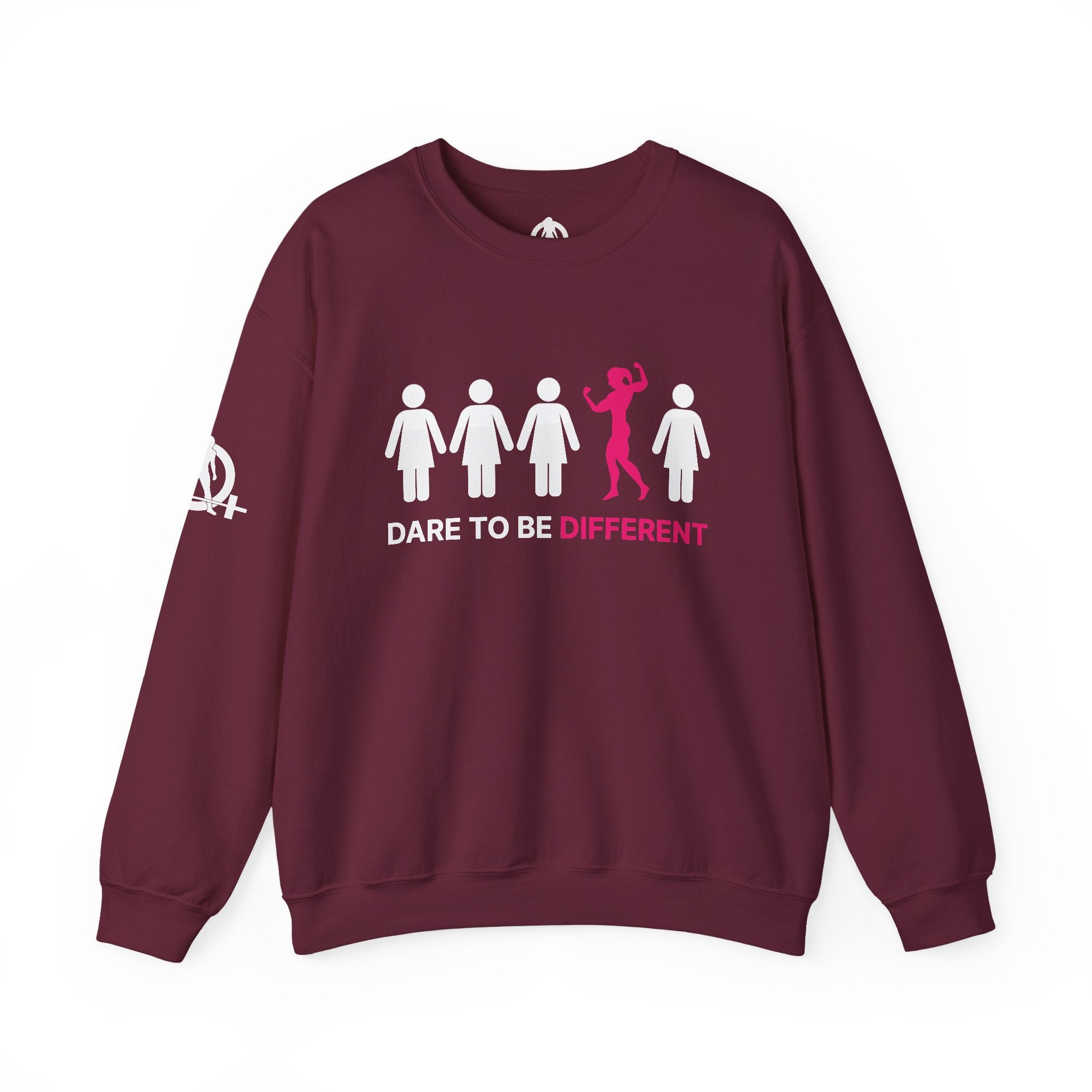 Dare To Be Different - Flex - Unisex Heavy Blend™ Crewneck Sweatshirt - Front  Logo