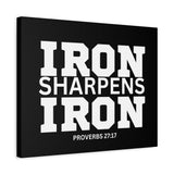 Iron Sharpens Iron - Inspirational Wall Art - Canvas Print