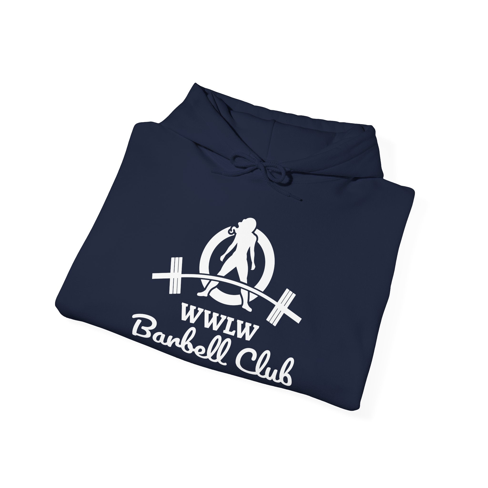 WWLW Barbell Club — Classic Logo Hoodie (White)