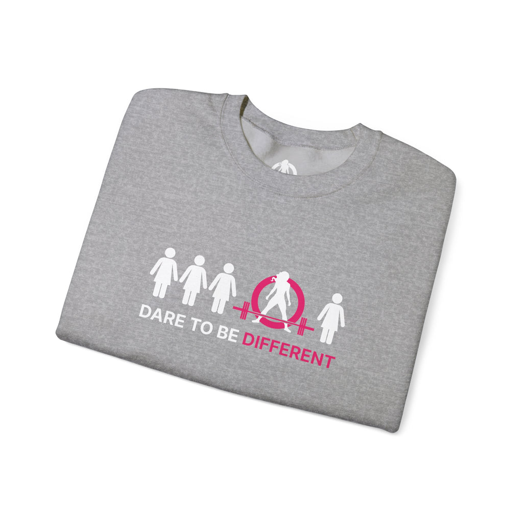Dare To Be Different - Deadlift - Unisex Heavy Blend™ Crewneck Sweatshirt - Front  Logo Plain Back