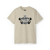 Lift Heavy Swing Fast - Unisex Ultra Cotton Tee - Black Logo