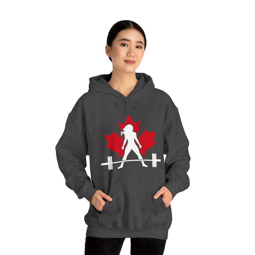 Unisex Heavy Blend Hooded Sweatshirt - Canada Dark Logo - Plain Back