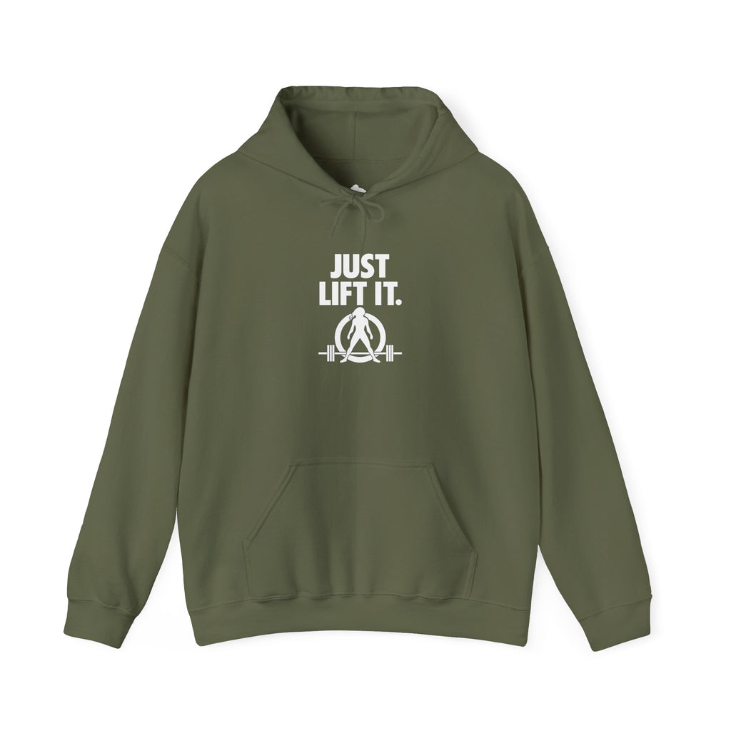JUST LIFT IT. Hoodie – WWLW Edition - Front Logo Plain Back