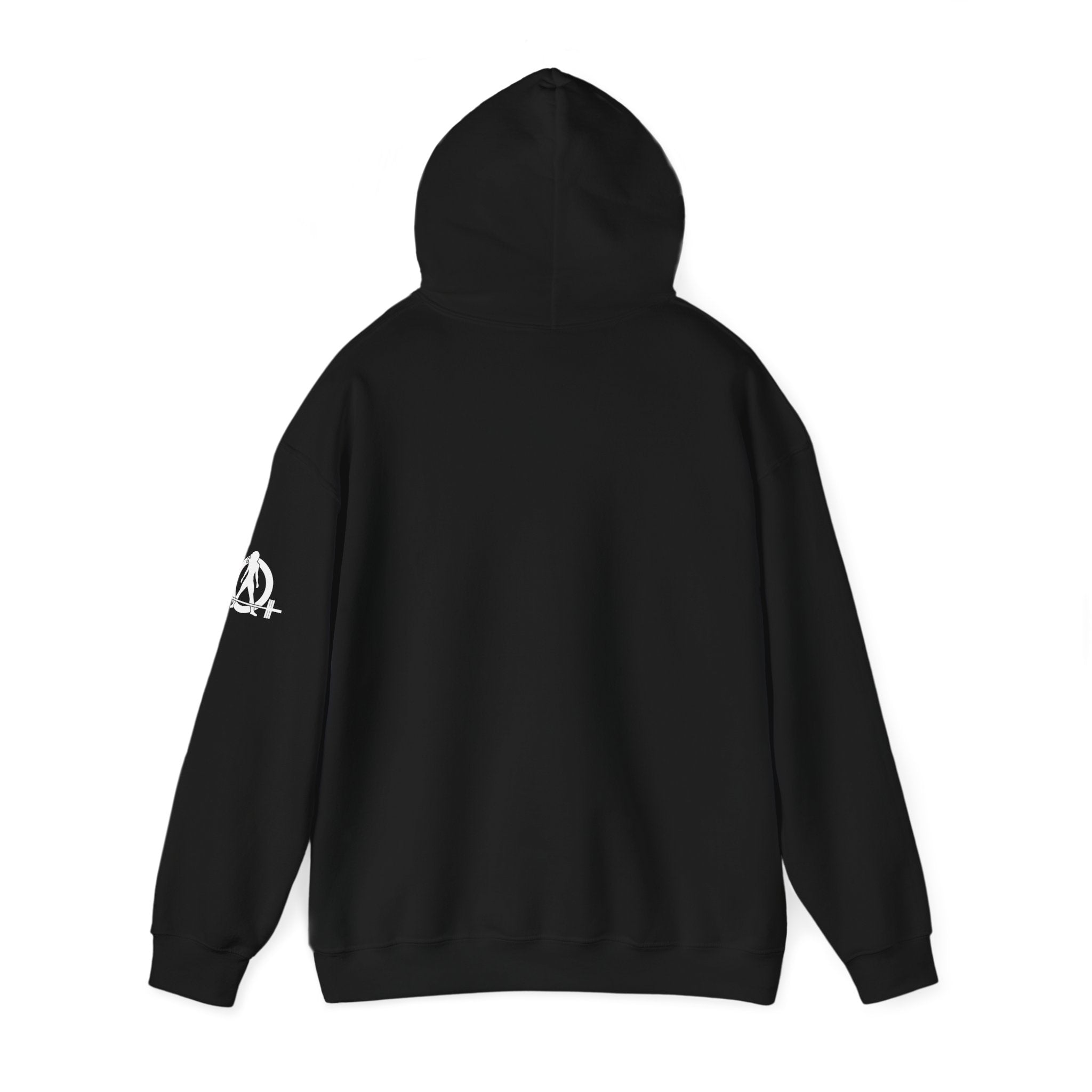 45 + 45 = 135  - Unisex Heavy Blend Hooded Sweatshirt  - White Print on Front & Arm