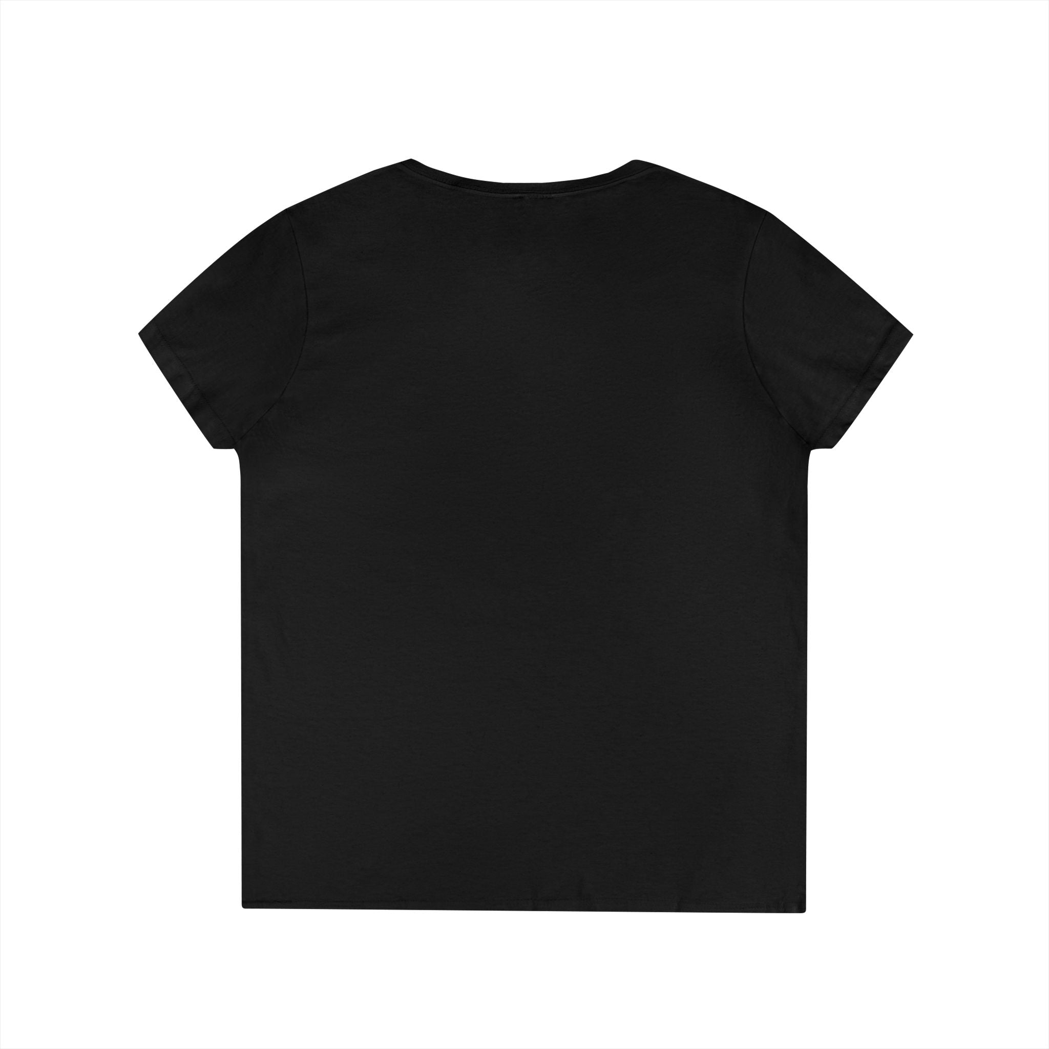 Ladies' V-Neck T-Shirt - Classic White Logo