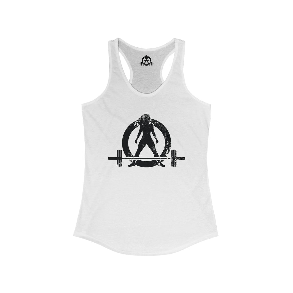 WWLW Distressed Logo Racerback Tank - Black Logo
