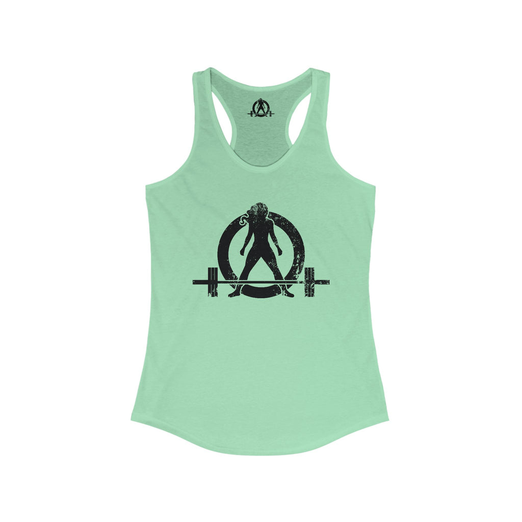 WWLW Distressed Logo Racerback Tank - Black Logo