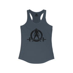 WWLW Distressed Logo Racerback Tank - Black Logo