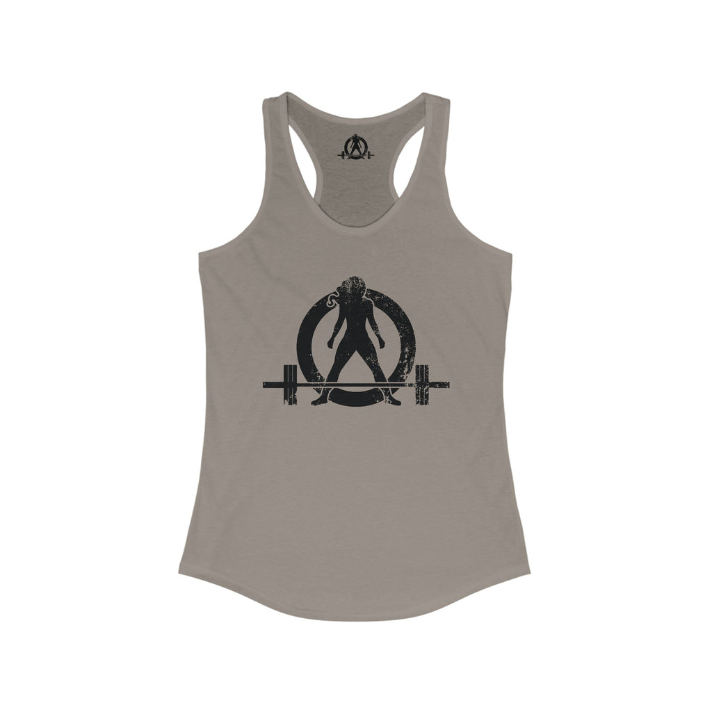 WWLW Distressed Logo Racerback Tank - Black Logo