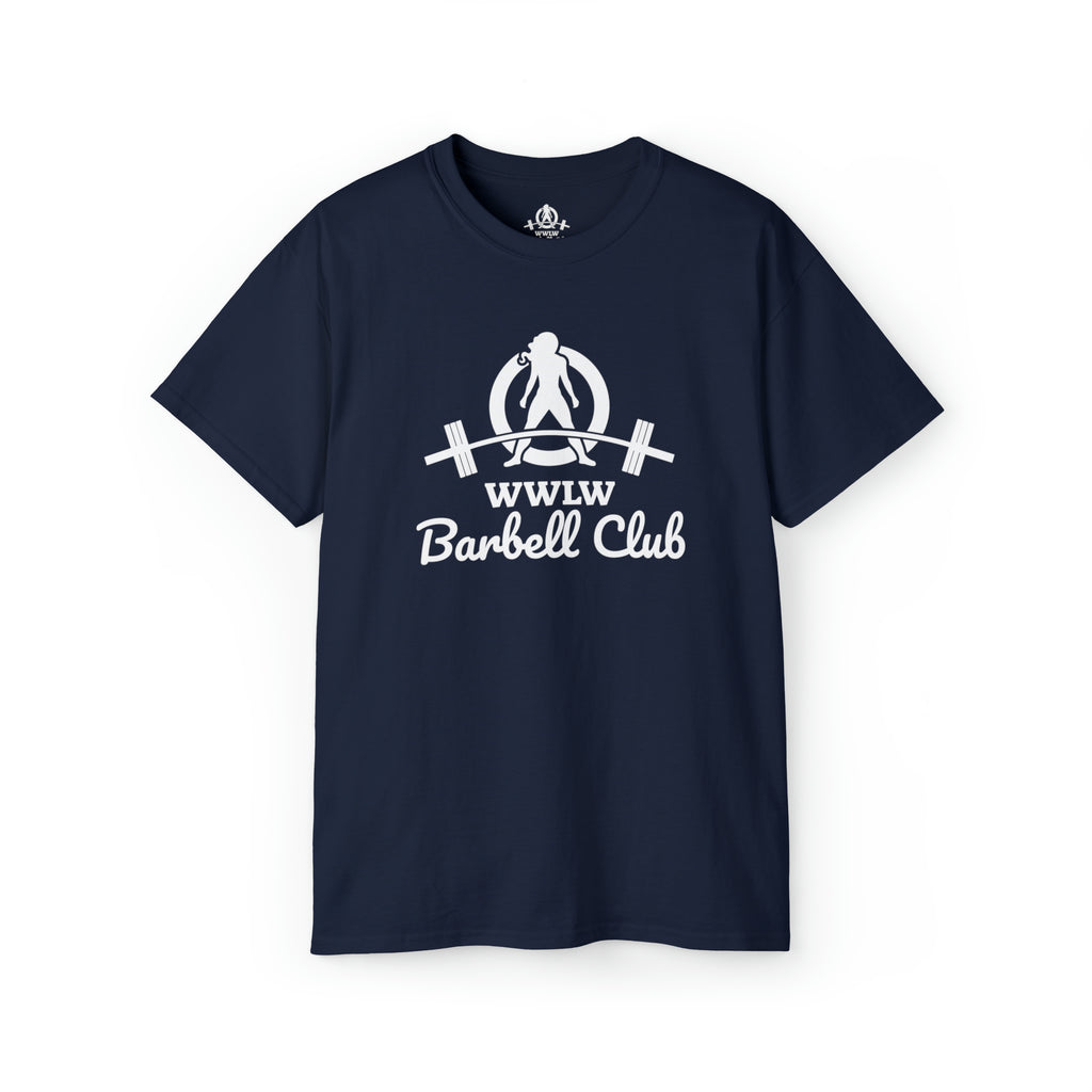 Barbell Club - Unisex Ultra Cotton Tee - White Logo