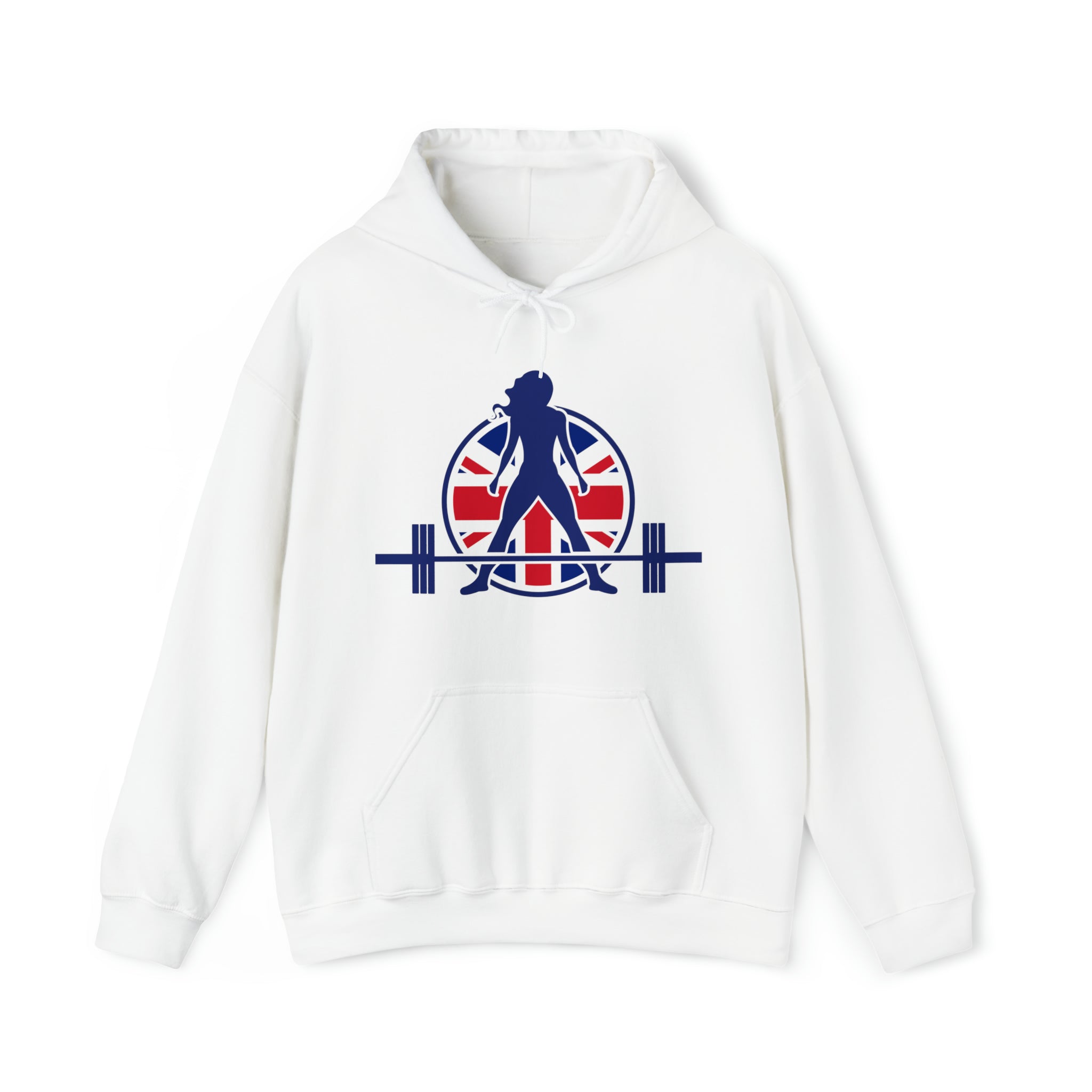 UK Logo Light  Unisex Heavy Blend Hooded Sweatshirt - Plain Back