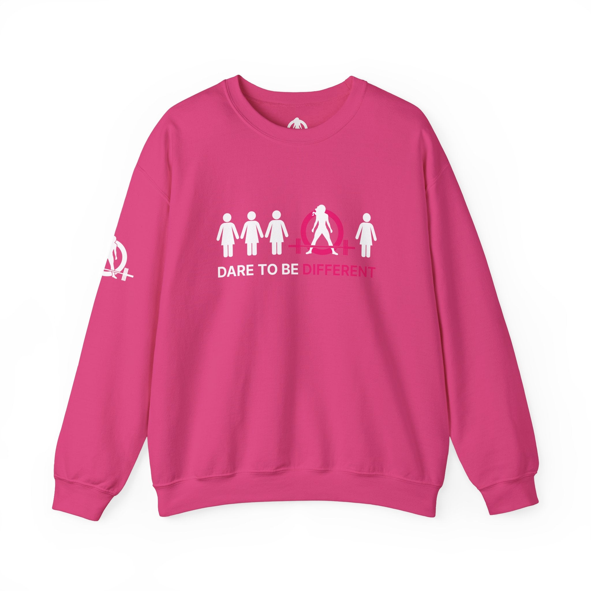 Dare To Be Different - Deadlift - Unisex Heavy Blend™ Crewneck Sweatshirt - Front  Logo