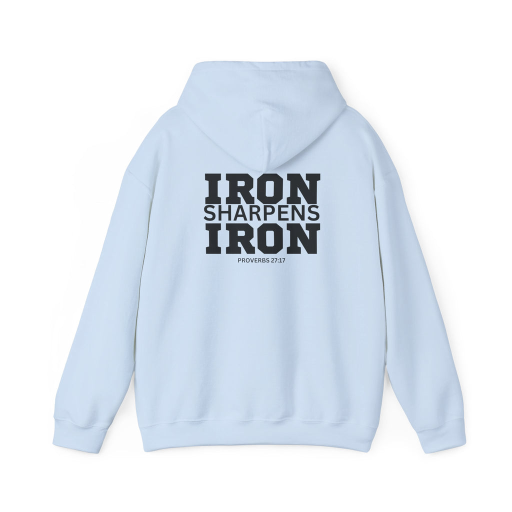 Iron Sharpens Iron - Unisex Heavy Blend Hooded Sweatshirt - Black Logo