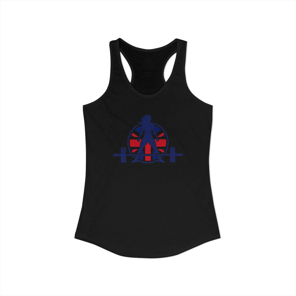 Women's Ideal Racerback Tank - UK Logo Light - Plain Back