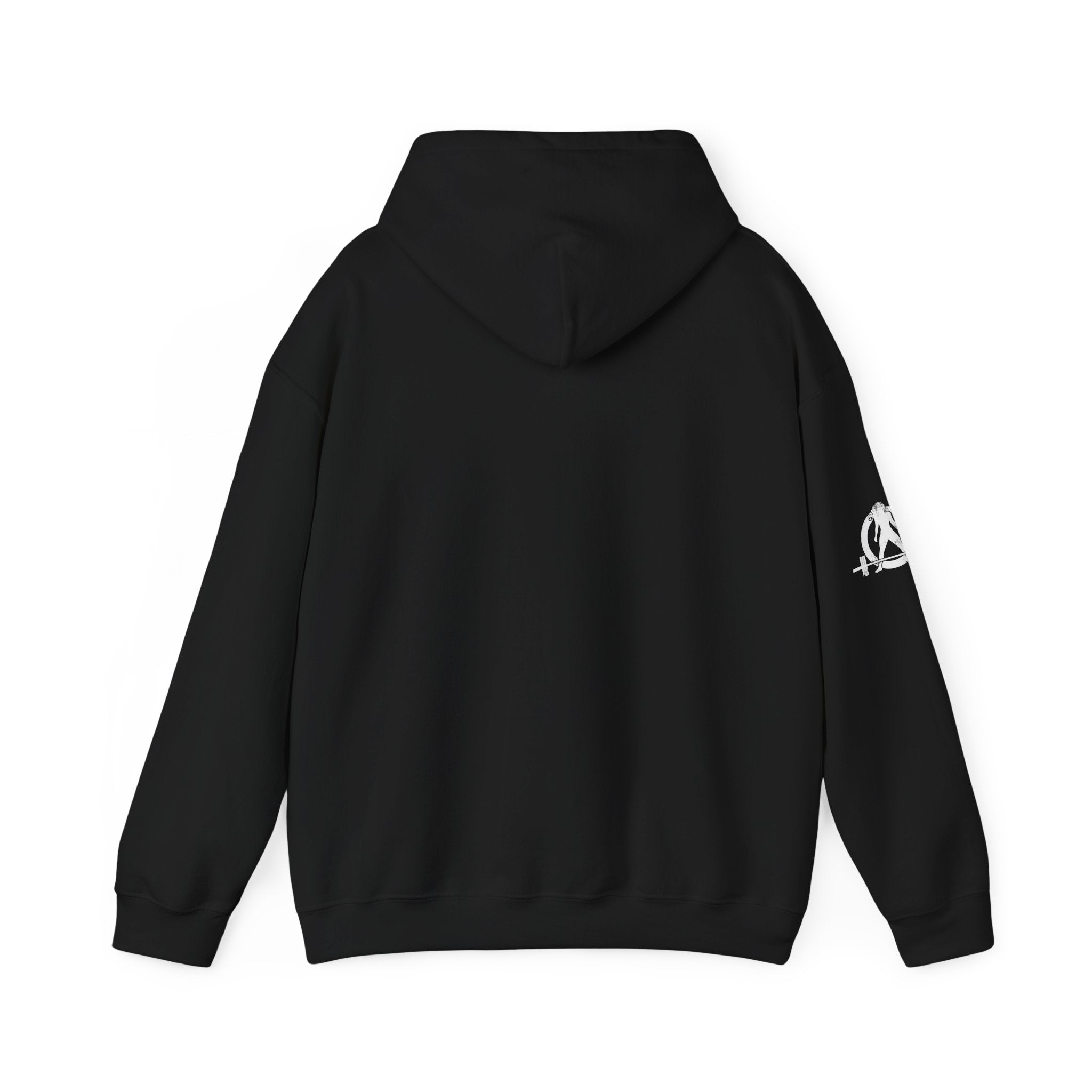 Lift Like.A Girl - Unisex Heavy Blend Hooded Sweatshirt - White Logo on Front & Right Sleeve