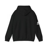 Lift Like.A Girl - Unisex Heavy Blend Hooded Sweatshirt - White Logo on Front & Right Sleeve