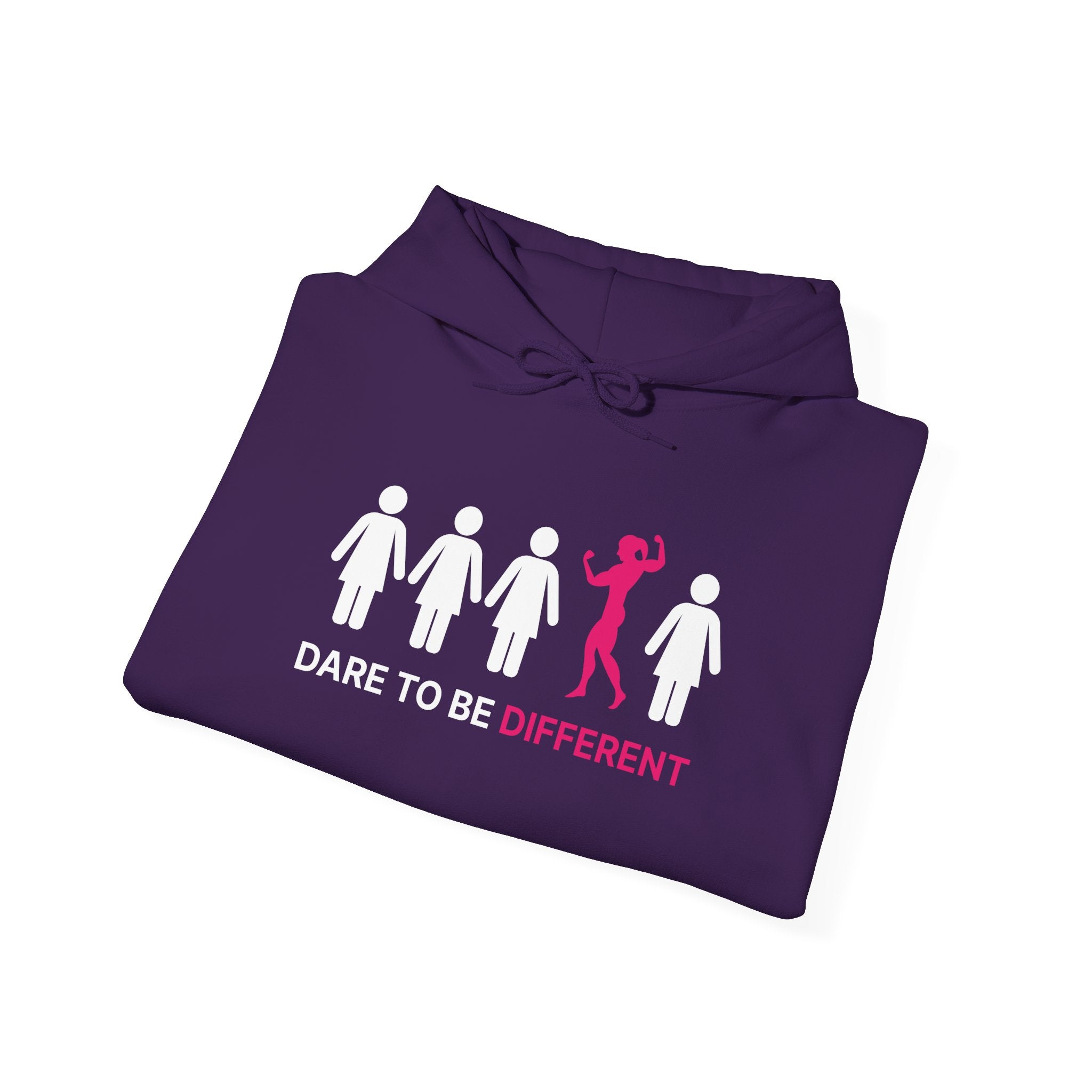 Dare To Be Different Flex - Unisex Heavy Blend Hooded Sweatshirt -  Print on Front & Back