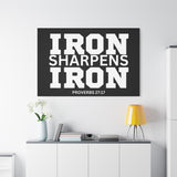 Iron Sharpens Iron - Inspirational Wall Art - Canvas Print