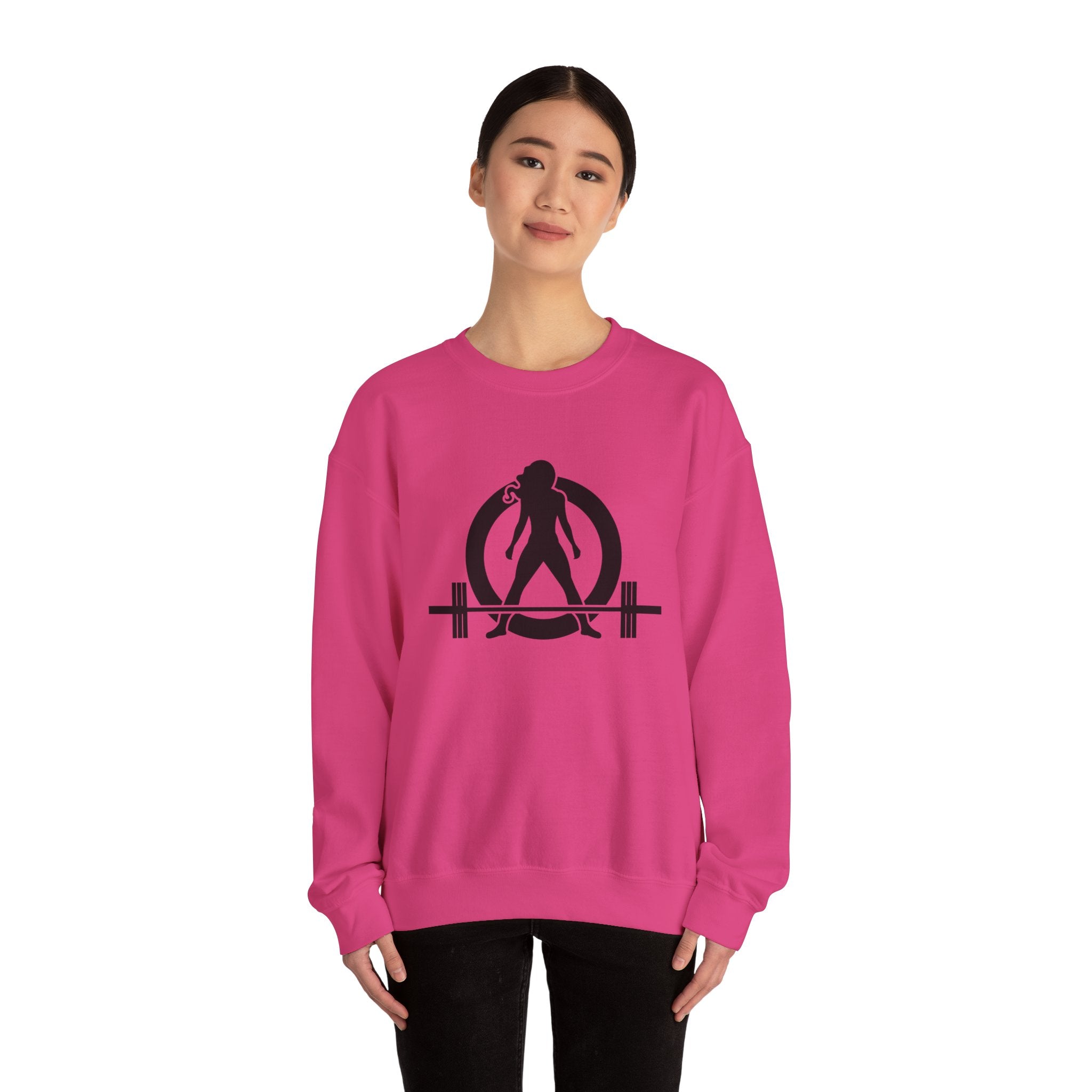 Iron Sharpens Iron - Unisex Heavy Blend™ Crewneck Sweatshirt - Front Black Logo - Front & Back Print