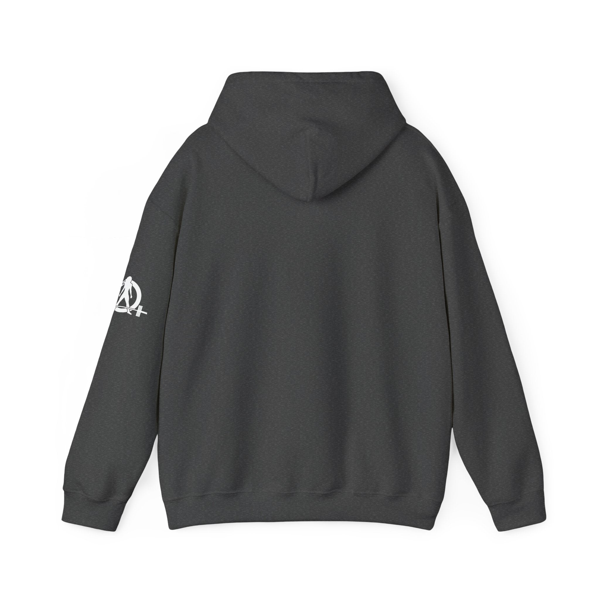 45 + 45 = 135  - Unisex Heavy Blend Hooded Sweatshirt  - White Logo Front & Arm