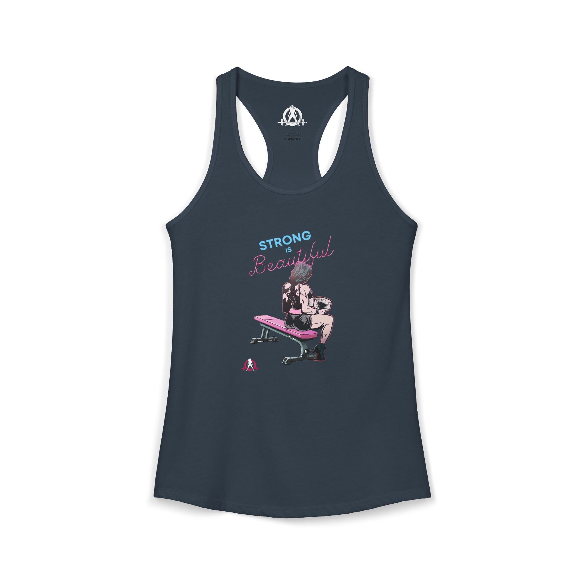 Strong Is Beautiful - Comic  - Racer Back Tank Top - Women's Ideal Racerback Tank Plain Back