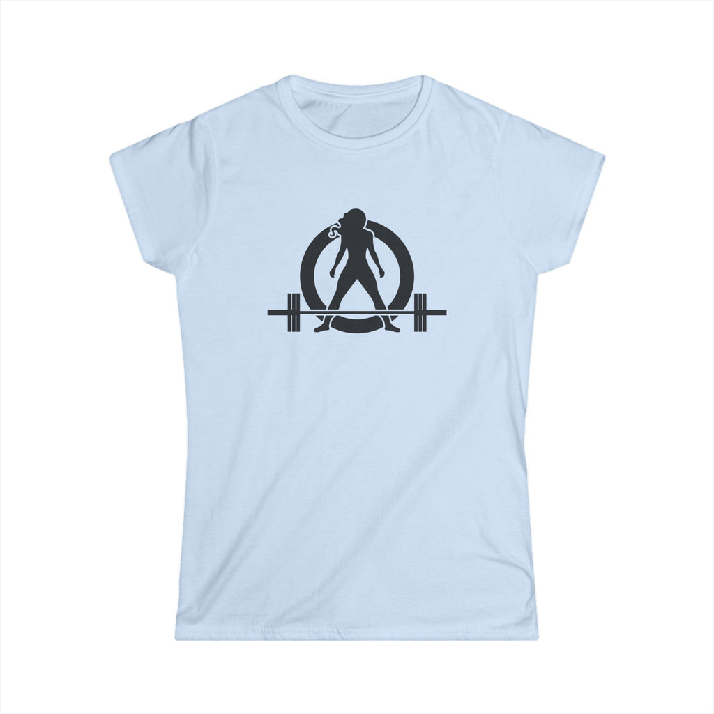 Goal Weight Strong AF - Women's Softstyle Tee - Black Print on Front & Back